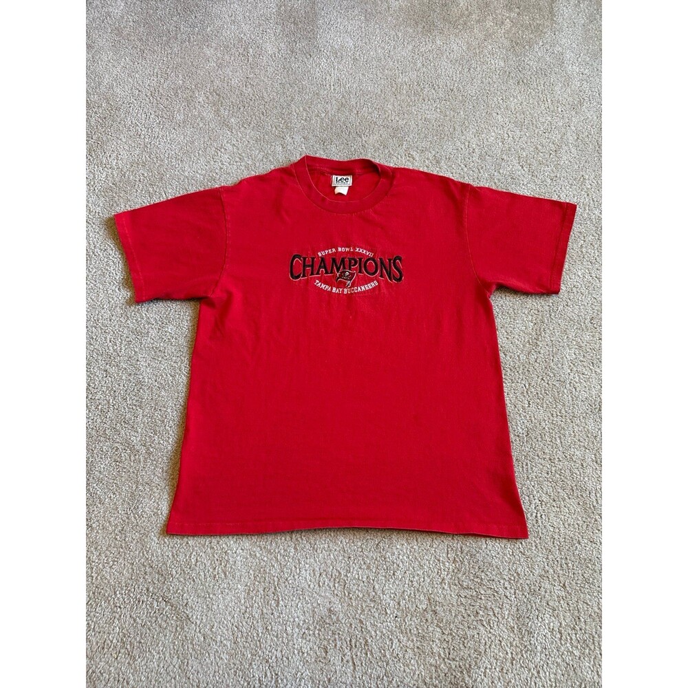 Vintage Tampa Bay Buccaneers Super Bowl Champions Lee Sport Men’s T-Shirt Size L